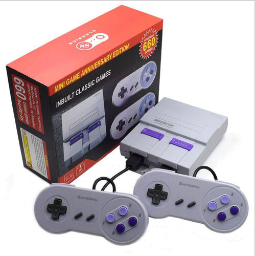 HobbyLane Mini consola de videojuegos retro para NES de 8 bits para sistema de entretenimiento Consola de videojuegos familiar 660 Games incorporada d20