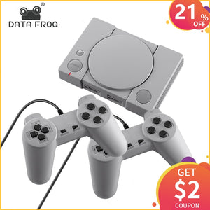 DATA FROG Mini 620 Consola de videojuegos retro Jugadores dobles Soporte de 8 bits Salida AV TV familiar Controlador de juegos retro